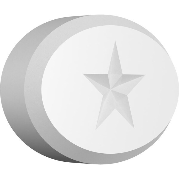 Ekena Millwork Standard Dalton Star Rosette With Beveled Edge, 5"W x 3 1/4"H x 1"P ROSP050X033X100DAL07 - main